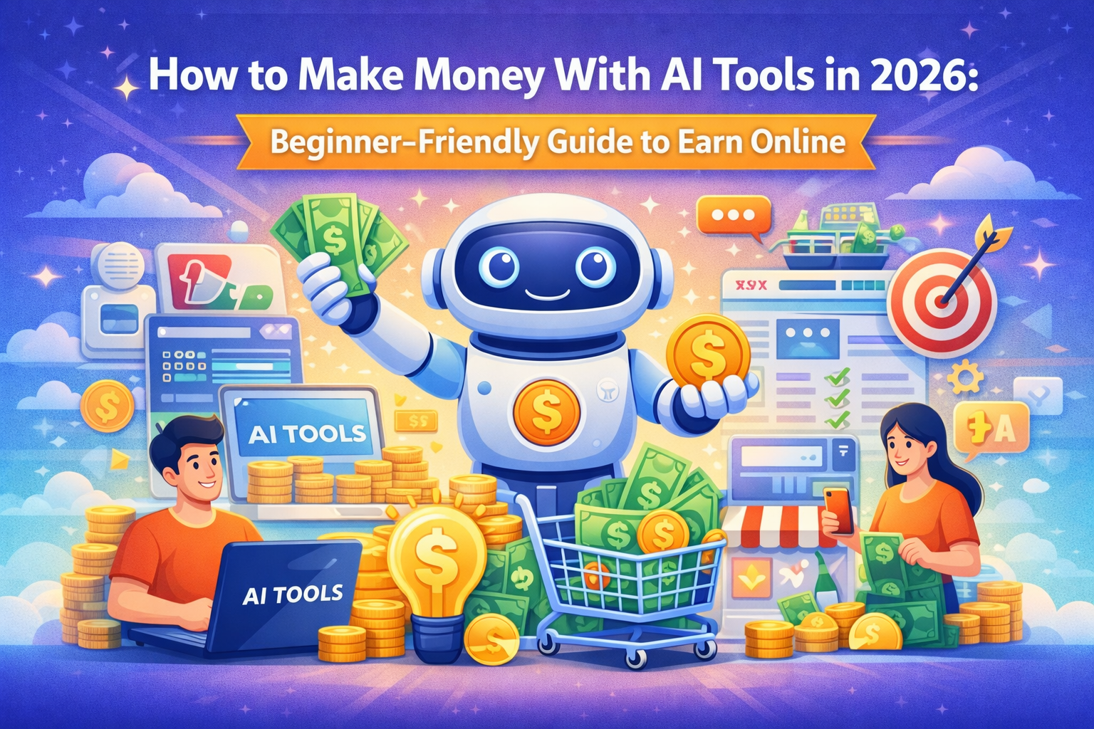 How to Make Money With AI Tools in 2026: Beginner-Friendly Guide to Earn Online